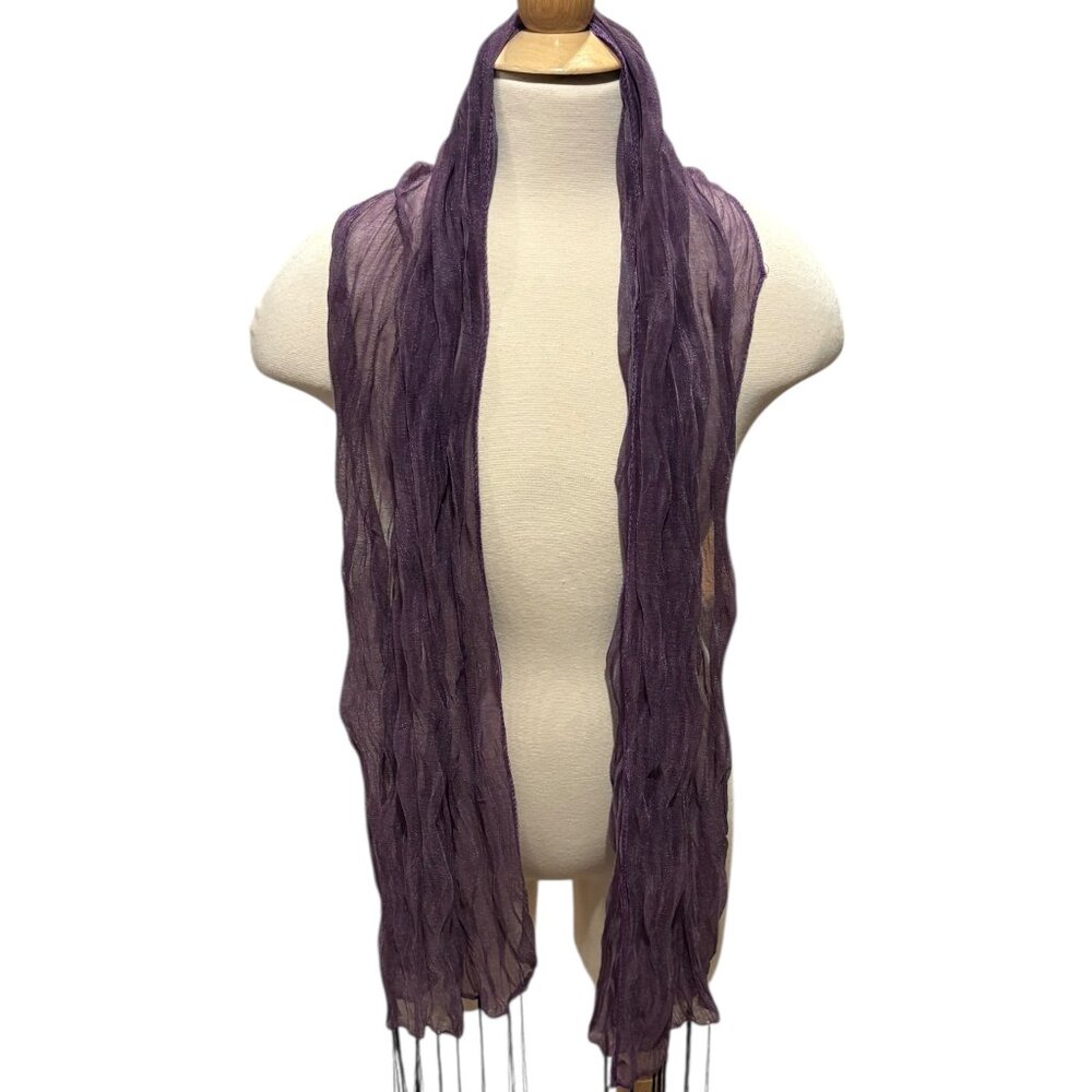 Elegant Purple Scarf/Wrap – 100% Polyester